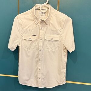 PONCHO Kids Cream Button Down Shirt